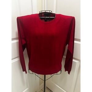 August Silk Red Sweater